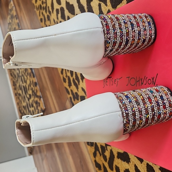 Betsey Johnson Jeweled Heel Bootie - Picture 7 of 13